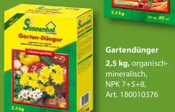 Sonderpreis Baumarkt Sonnenhof Gartendünger Angebot