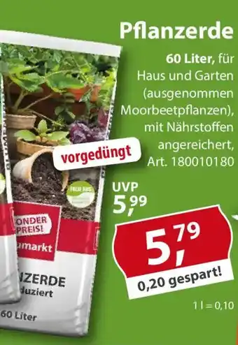 Sonderpreis Baumarkt Pflanzerde Angebot