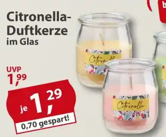 Sonderpreis Baumarkt Citronella- Duftkerze im Glas Angebot