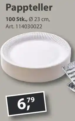 Sonderpreis Baumarkt Pappteller Angebot