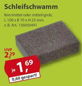 Sonderpreis Baumarkt Schleifschwamm Angebot