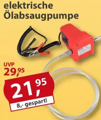 Sonderpreis Baumarkt elektrische Ölabsaugpumpe Angebot