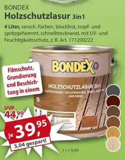 Sonderpreis Baumarkt BONDEX Holzschutzlasur 3in1 Angebot