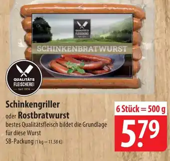 Famila Nord Ost Schinkengriller oder Rostbratwurst Angebot