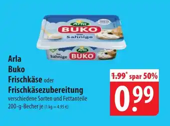 Famila Nord Ost Arla Buko Frischkäse oder Frischkäsezubereitung Angebot