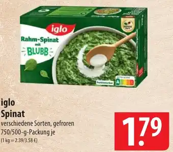 Famila Nord Ost iglo Spinat Angebot