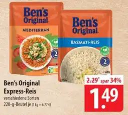 Famila Nord Ost Ben's Original Express-Reis Angebot
