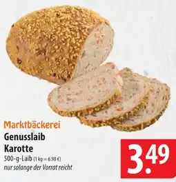 Famila Nord Ost Marktbäckerei Genusslaib Karotte Angebot