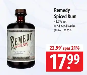 Famila Nord Ost Remedy Spiced Rum Angebot