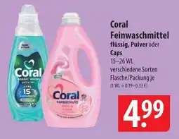 Famila Nord Ost Coral Feinwaschmittel flüssig, Pulver oder Caps Angebot