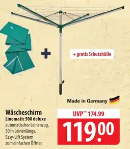 Famila Nord Ost Wäscheschirm Linomatic 500 deluxe Angebot