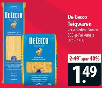 Famila Nord Ost De Cecco Teigwaren Angebot