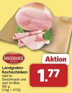 Famila Nord West BINCKEBANCK Landgrafen Kochschinken Angebot