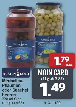 Famila Nord West KÜSTEN GOLD Mirabellen, Pflaumen oder Stachelbeeren Angebot