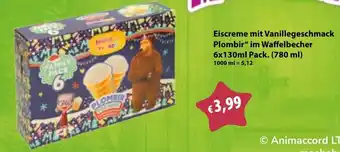 Mix Markt Eiscreme mit Vanillegeschmack Plombir" Angebot