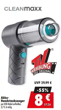 Mäc Geiz CLEANmaxx Akku- Handstaubsauger Angebot