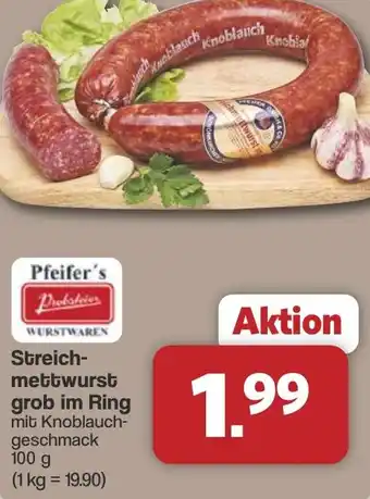 Famila Nord West Pfeifer's Streichmettwurst grob im Ring Angebot