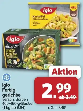 Famila Nord West Iglo Fertiggerichte Angebot