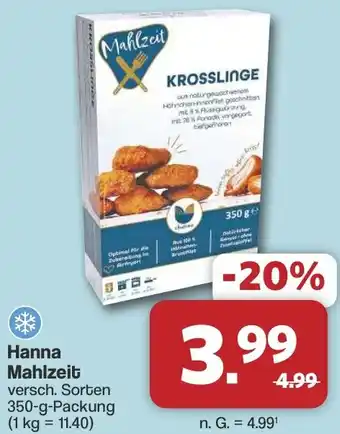 Famila Nord West Hanna Mahlzeit Angebot