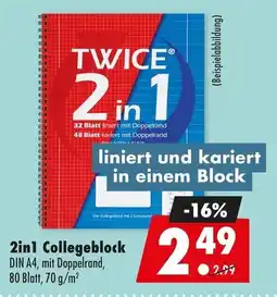 Mäc Geiz 2in1 Collegeblock Angebot