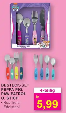 KODi BESTECK-SET BESTECK-SET PEPPA PIG, PAW PATROL O. STICH Angebot