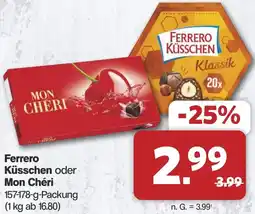 Famila Nord West Ferrero Küsschen oder Mon Chéri Angebot