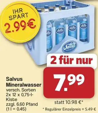 Famila Nord West Salvus Mineralwasser Angebot