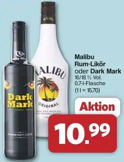 Famila Nord West Malibu Rum-Likör oder Dark Mark Angebot