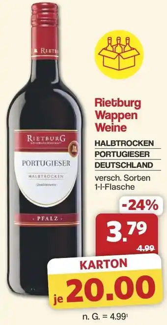 Famila Nord West Rietburg Wappen Weine Angebot