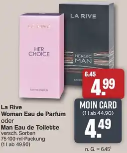 Famila Nord West La Rive Woman Eau de Parfum oder Man Eau de Toilette Angebot
