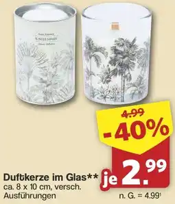 Famila Nord West Duftkerze im Glas Angebot