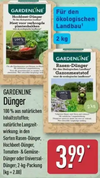 GARDENLINE Dnger 2 kg Angebot bei Aldi Nord