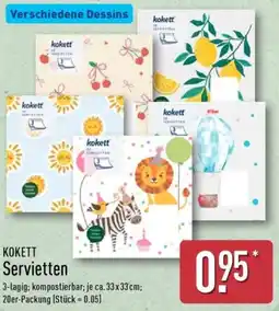 Aldi Nord KOKETT Servietten Angebot