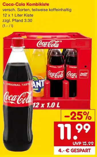 Netto Getränke Discount Coca-Cola Kombikiste Angebot