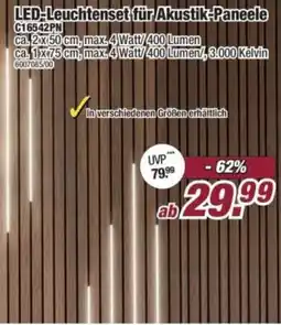 Poco LED-Leuchtenset für Akustik Paneele Angebot