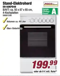 Poco Stand-Elektroherd Angebot