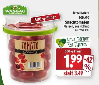 Wasgau Terra Natura Tomato Snacktomaten 500g Angebot