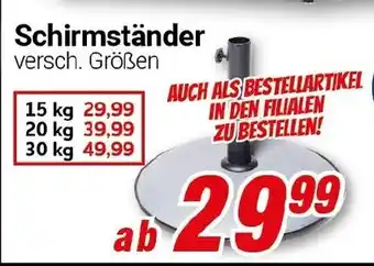 CENTERSHOP Schirmständer Angebot
