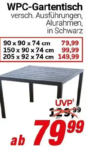 CENTERSHOP WPC-Gartentisch Angebot