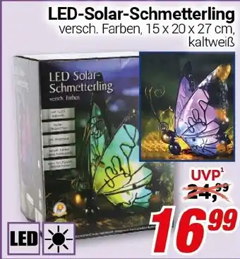 CENTERSHOP LED-Solar-Schmetterling Angebot