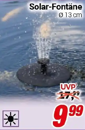 CENTERSHOP Solar-Fontäne Angebot