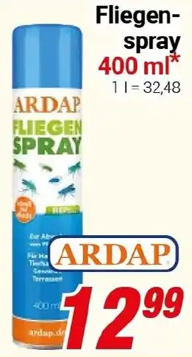 CENTERSHOP ARDAP Fliegen spray Angebot