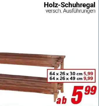 CENTERSHOP Holz-Schuhregal Angebot
