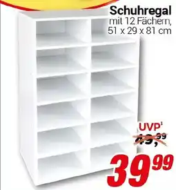 CENTERSHOP Schuhregal Angebot