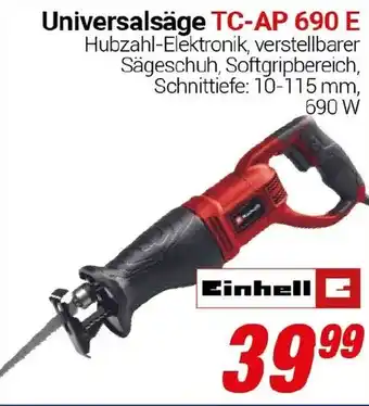 CENTERSHOP Einhell Universalsäge TC-AP 690 E Angebot