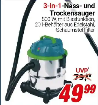 CENTERSHOP 3-in-1-Nass- und Trockensauger Angebot