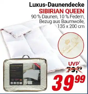 CENTERSHOP Luxus-Daunendecke SIBIRIAN QUEEN Angebot