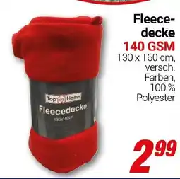 CENTERSHOP Top Home Fleecedecke 140 GSM Angebot