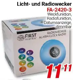 CENTERSHOP Licht- und Radiowecker FA-2420-3 Angebot