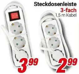 CENTERSHOP Steckdosenleiste 3-fach Angebot